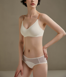 【A~Dカップ】谷間メイクノンワイヤーブラ|バストアップシームレスブラ