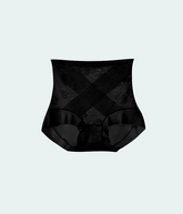 骨盤クロスヒップアップショーツ|補整シームレスショーツ|締め付けないガードルショーツ|ブラック