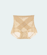 骨盤クロスヒップアップショーツ|補整シームレスショーツ|締め付けないガードルショーツ|ベージュ