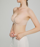 【A~Cカップ】ボリュームアップ&ズレにくさを両立したストラップレスブラ|ストラップが外せる2WAYタイプ