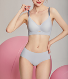 【A~Dカップ】接触冷感の夏用シームレスブラ｜3Way背中見せブラ