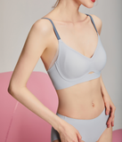 【A~Dカップ】接触冷感の夏用シームレスブラ｜3Way背中見せブラ